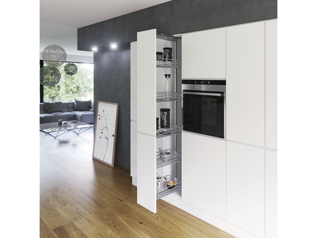 Colonna Estraibile Modello Larder con Guide Estrazione Totale mm.30x50,3x1900-2140h | Vauth Sagel - immagine 2